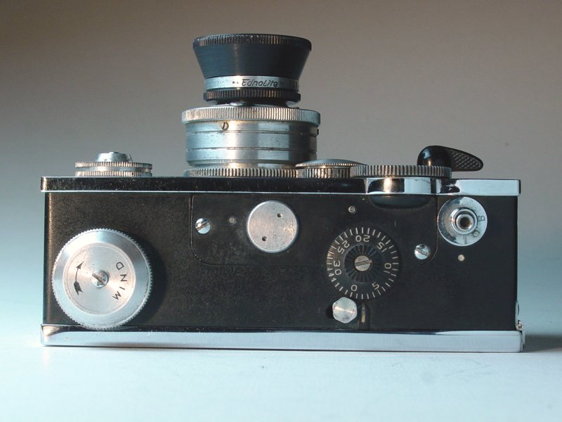 Argus C-3 with Ednalite lens hood