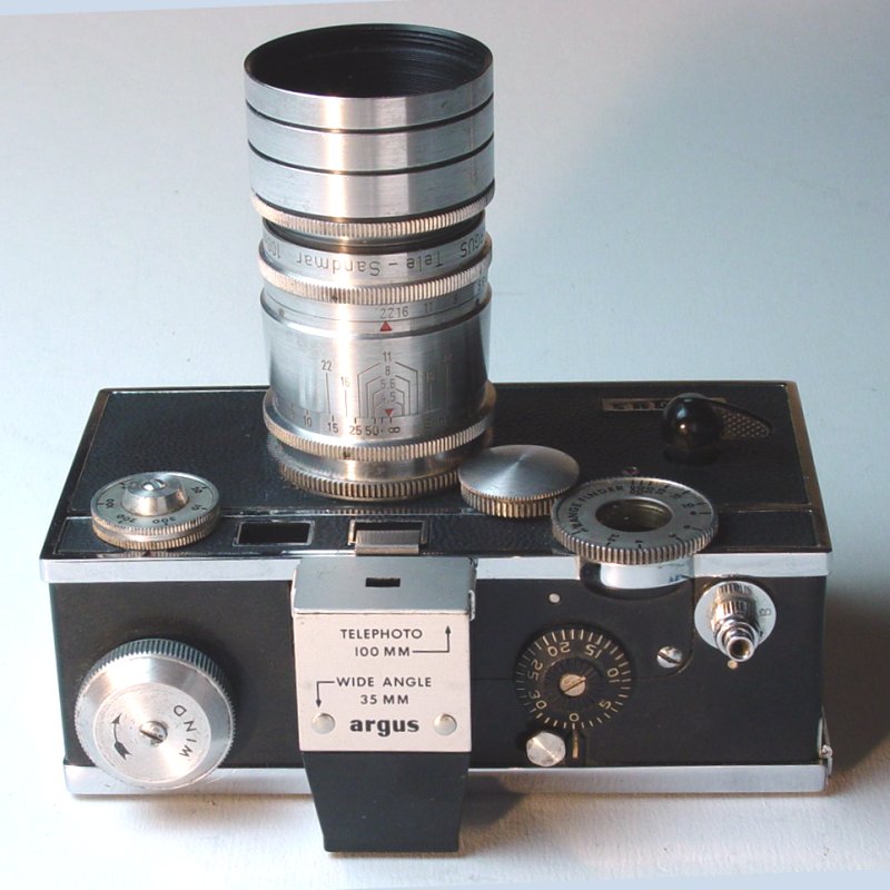 Argus Tele-Sandmar 100mm f/4.5 on C3 with Accessory Finder