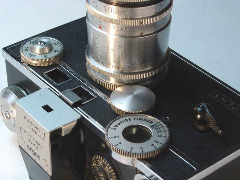 Argus Tele-Sandmar 100mm f/4.5 on C3 with Accessory Finder - Click for More Info...