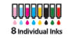 8 ink tanks