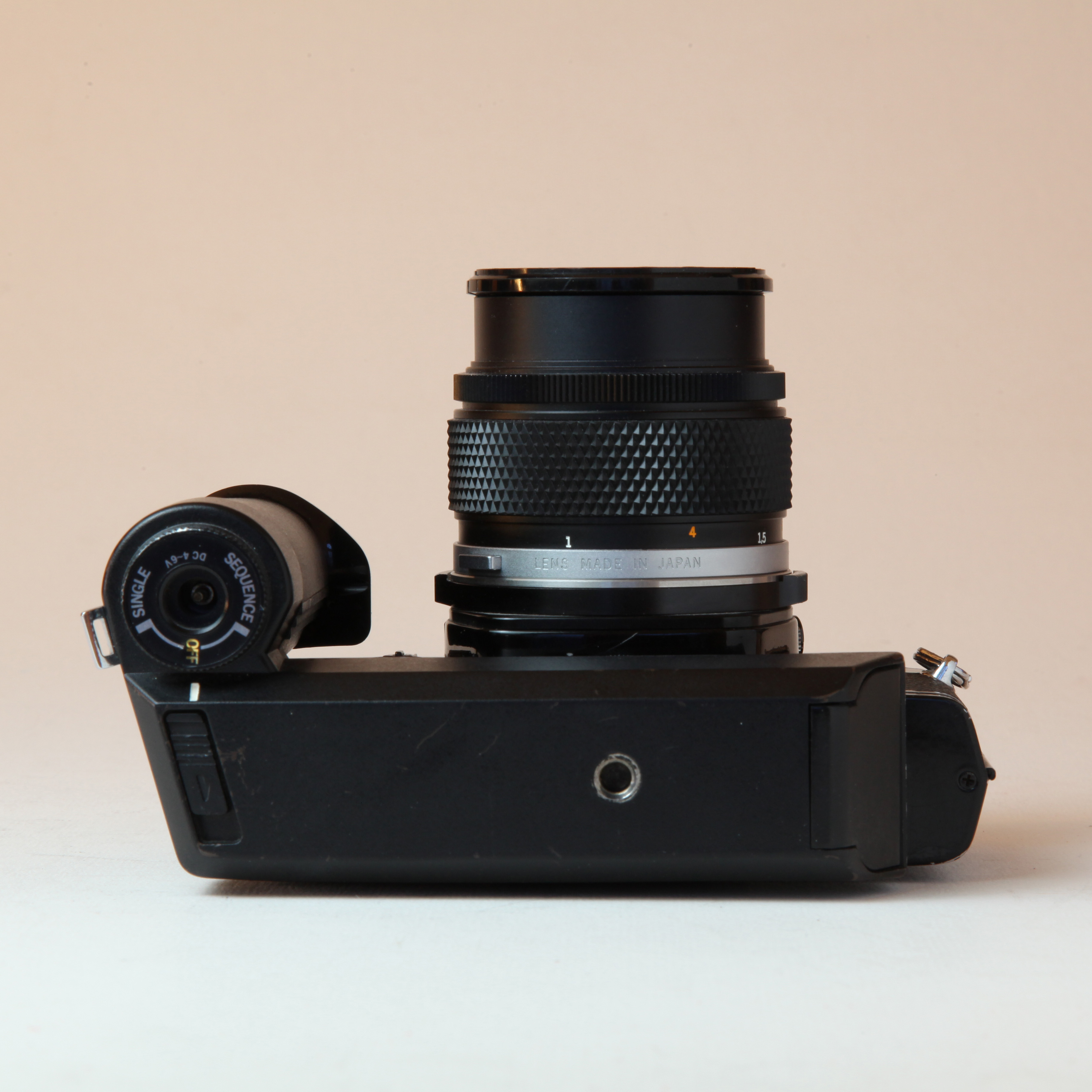 Click to Enlarge - Olympus OM System Winder 2 with OM-1 MD