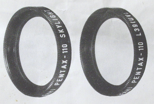 Asahi Pentax-110 Skylight and UV Filters