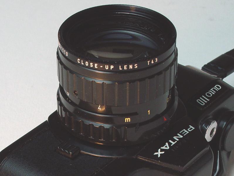 Asahi Pentax-110 1:2.8 50mm with Asahi Pentax-110 37.5mm T43 Close-up Lens - Click to Enlarge