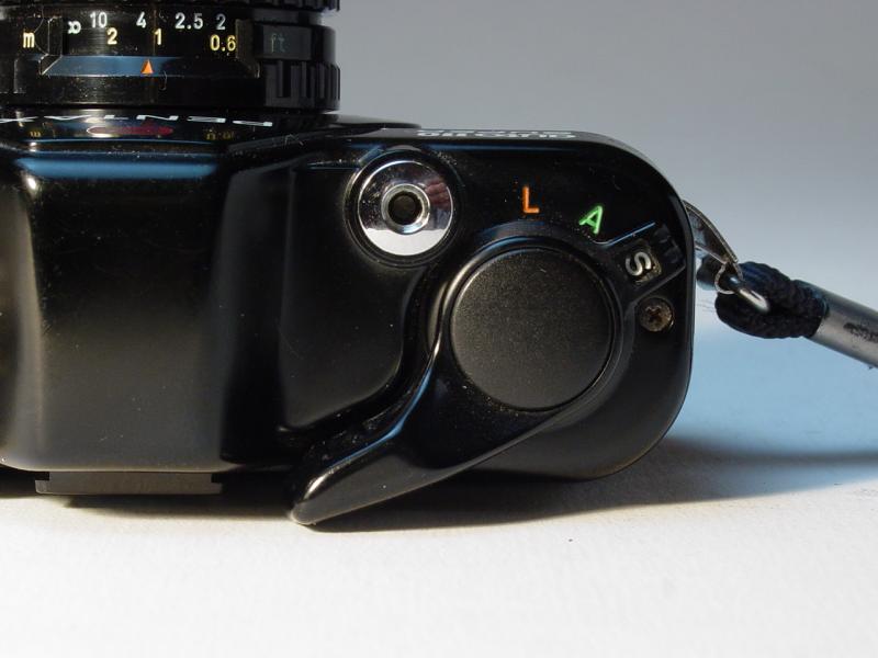 Pentax A110 Super with Pentax-110 18mm f/2.8 - Self Timer Position - Click to Enlarge