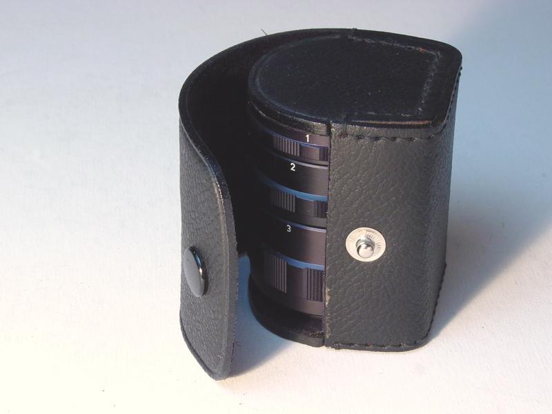 Asahi Pentax Auto-Extension Tube Set in case - Click to Enlarge