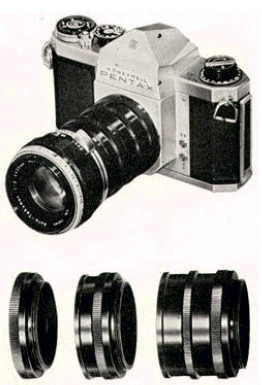 Asahi Pentax Extension Tube Set Catalog Image