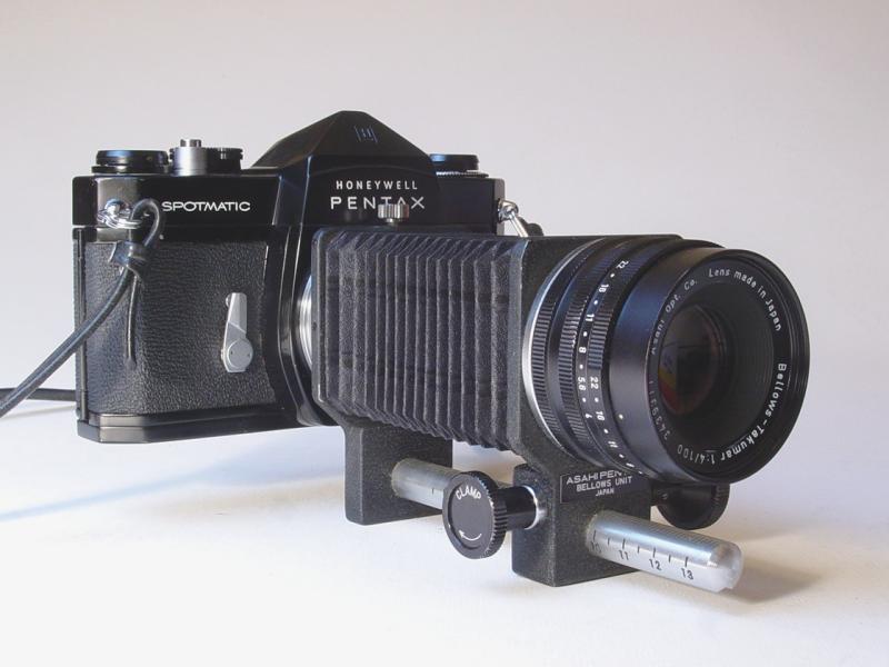 Asahi Pentax Bellows with Spotmatic and Bellows-Takumar 100mm f/4.0