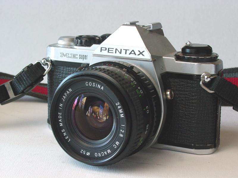 Cosina 24mm 1:2.8 MC Macro with Pentax ME Super