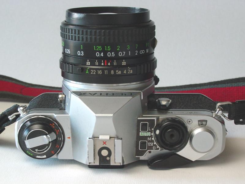 Cosina 24mm 1:2.8 MC Macro with Pentax ME Super