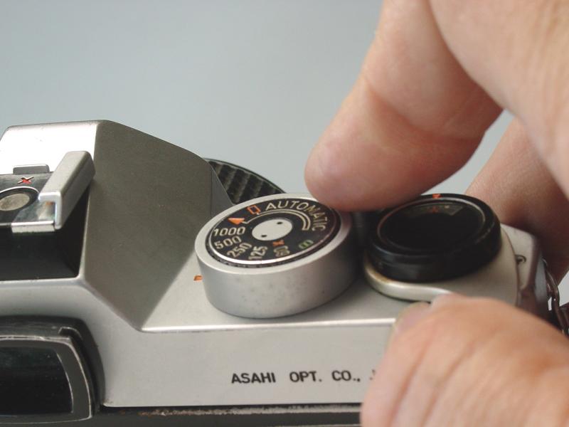 Asahi Pentax ES II Chrome with Shutter Speed Dial Lock Ring