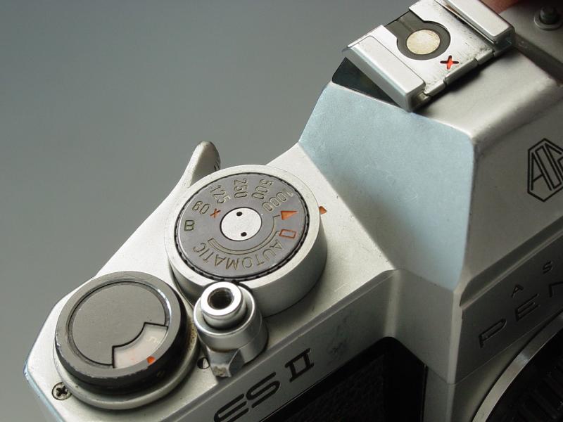 Asahi Pentax ES II Chrome with Shutter Speed Dial Lock Ring