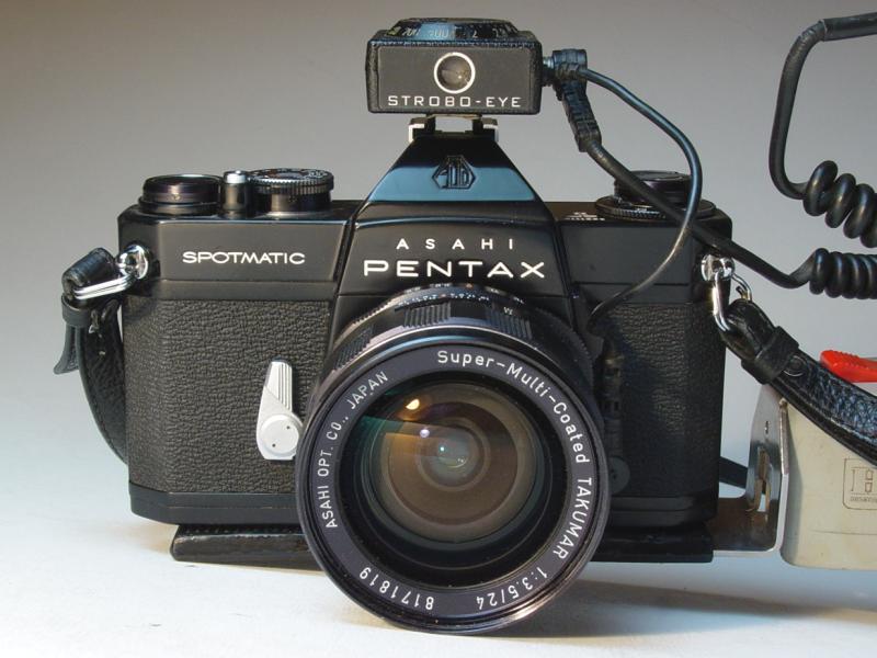 Honeywell Pentax Strobonar 772 on Spotmatic II with Strobo-eye