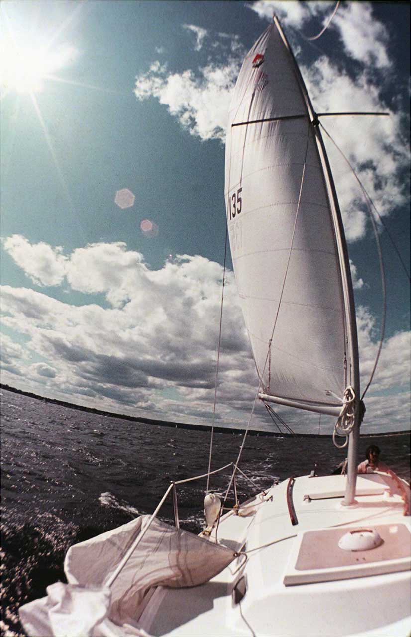 Bristol RI - Juan Mariscal with 33-foot Bristol