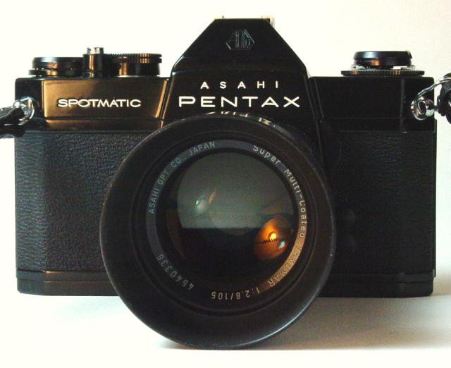 Super-Multi-Coated TAKUMAR 1:2.8/105mm with Spotmatic II