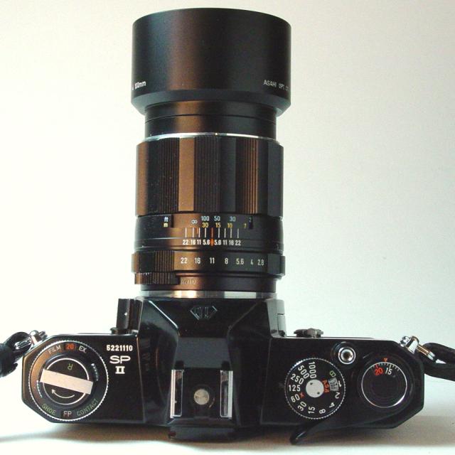 Super-Multi-Coated TAKUMAR 1:2.8/105mm with Spotmatic II