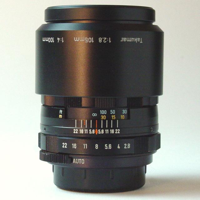 Super-Multi-Coated TAKUMAR 1:2.8/105mm - Click to Enlarge
