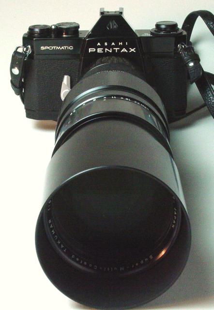 Super-Multi-Coated TAKUMAR 1:5.6/400mm and Spotmatic II - Click to Enlarge