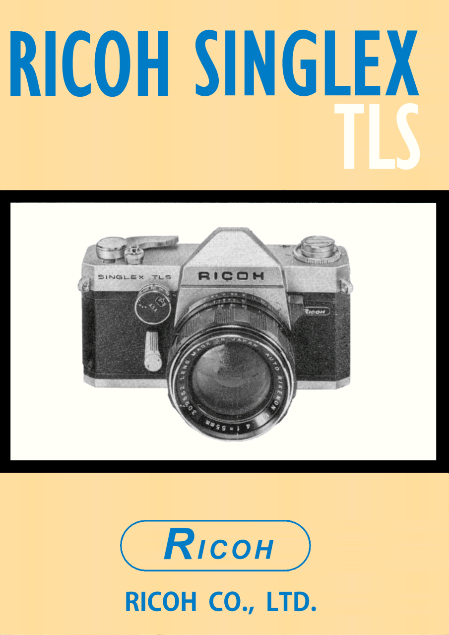 RICOH SINGLEX TLS Owners Manual