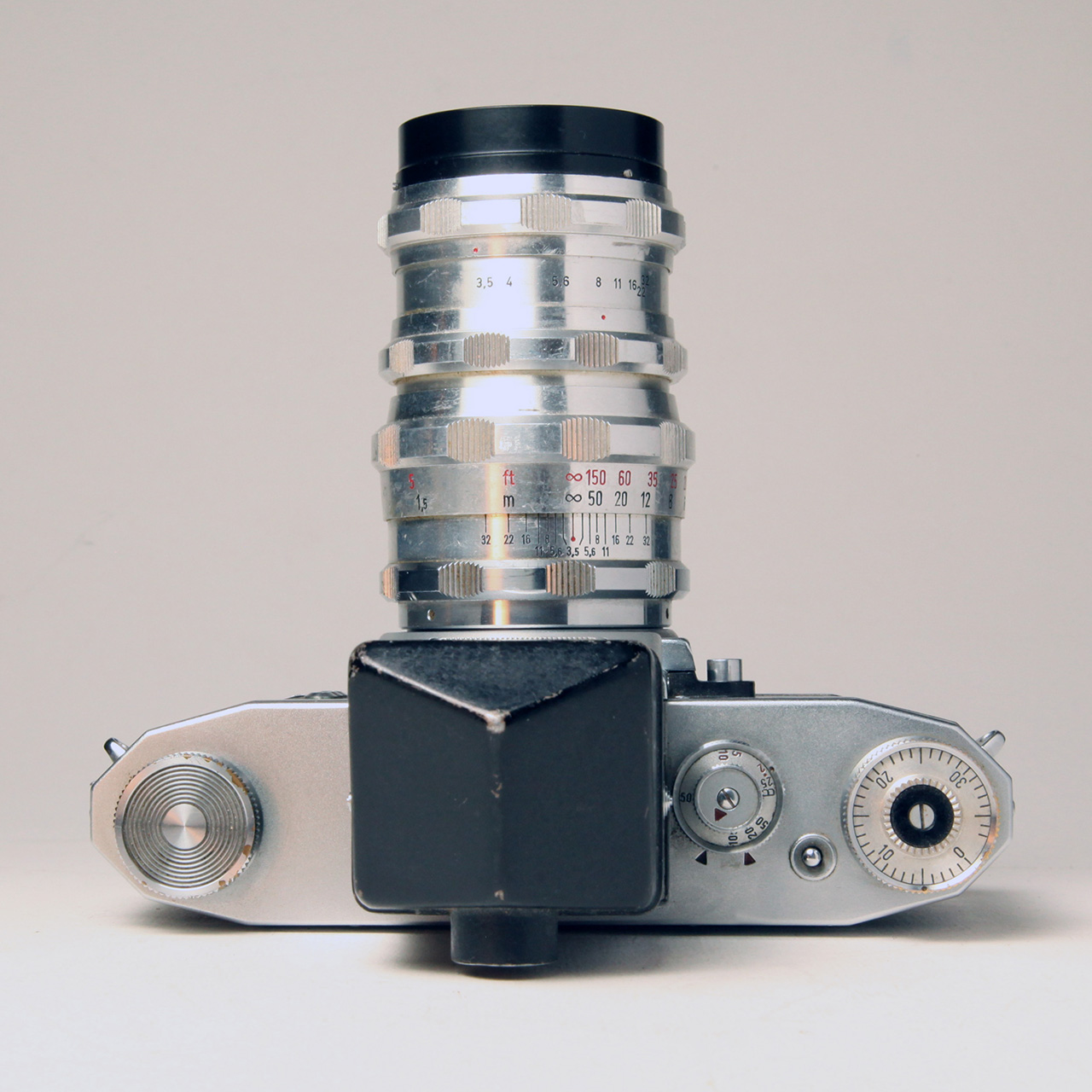 Click to Enlarge - Praktiflex FX with Carl Zeiss Jena Prism Finder